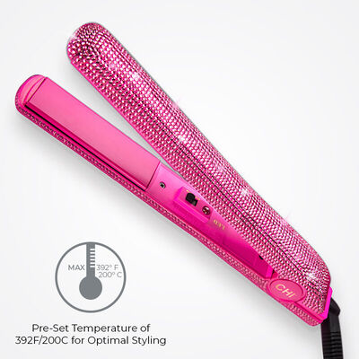 The Sparkler Pink 1 Inch Ceramic Hairstyling Iron